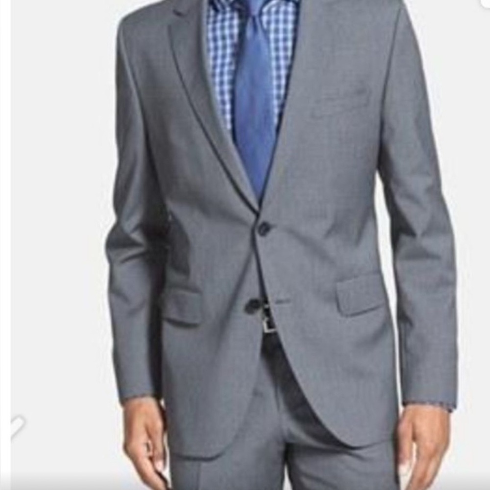 Men's BOSS Gray James/Sharp blazer